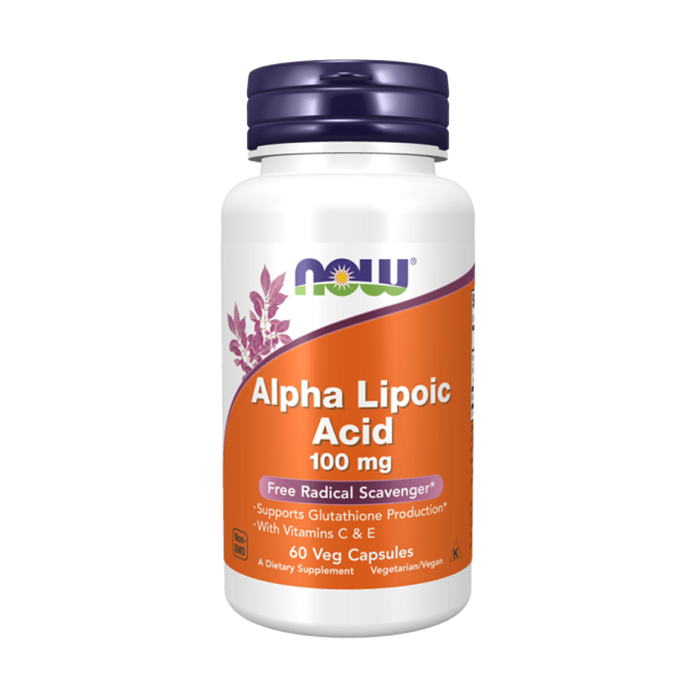 NOW Alpha Lipoic Acid 100 мг 60 растителни капсули