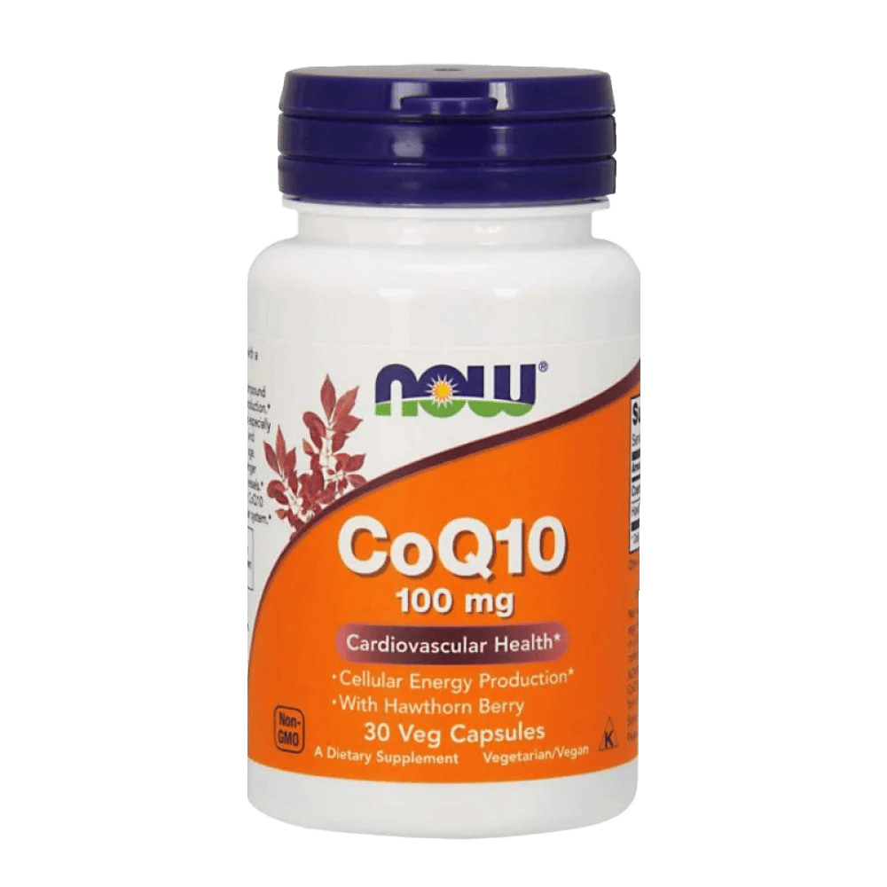 NOW CoQ10 100 мг 30 растителни капсули