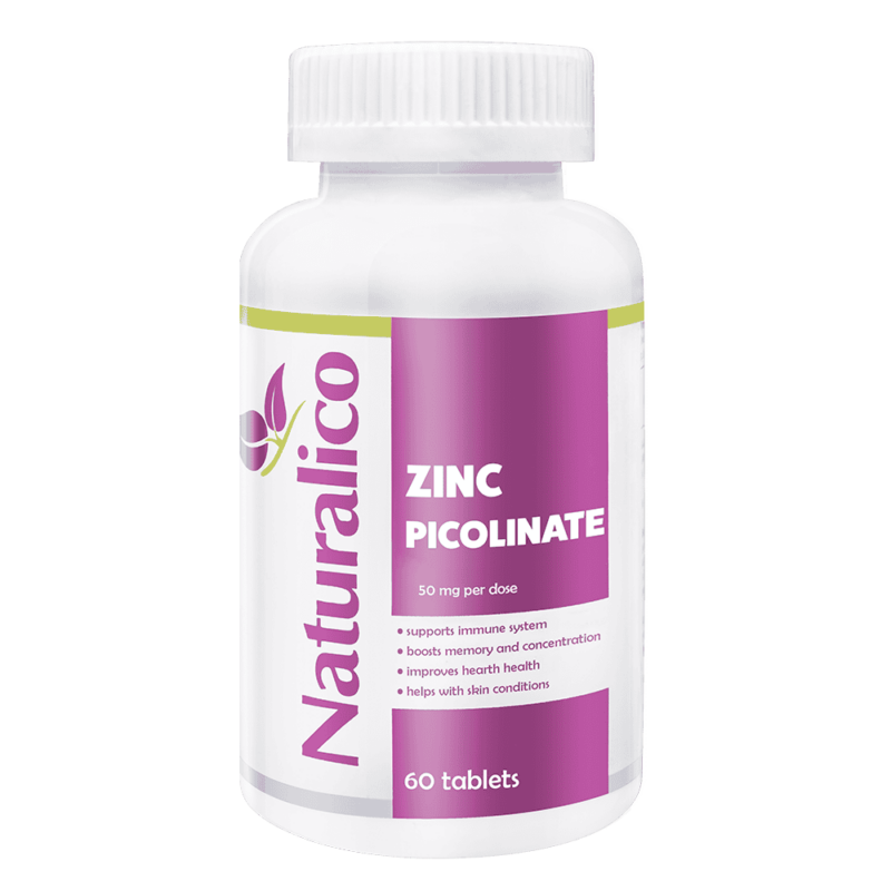 Naturalico - Zinc Picolinate 50 мг - 60 таблетки