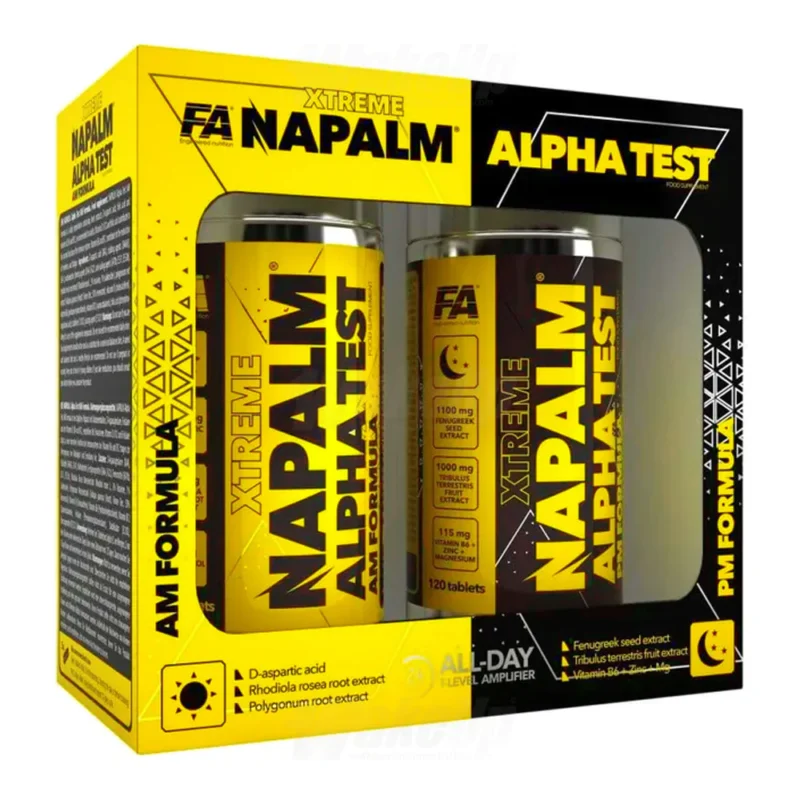 Fa Nutrition - Xtreme Napalm Alpha Test - 120 + 120 таблетки