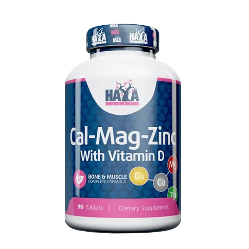 Haya Labs - Calcium Magnesium & Zinc with Vitamin D - 90 таблетки