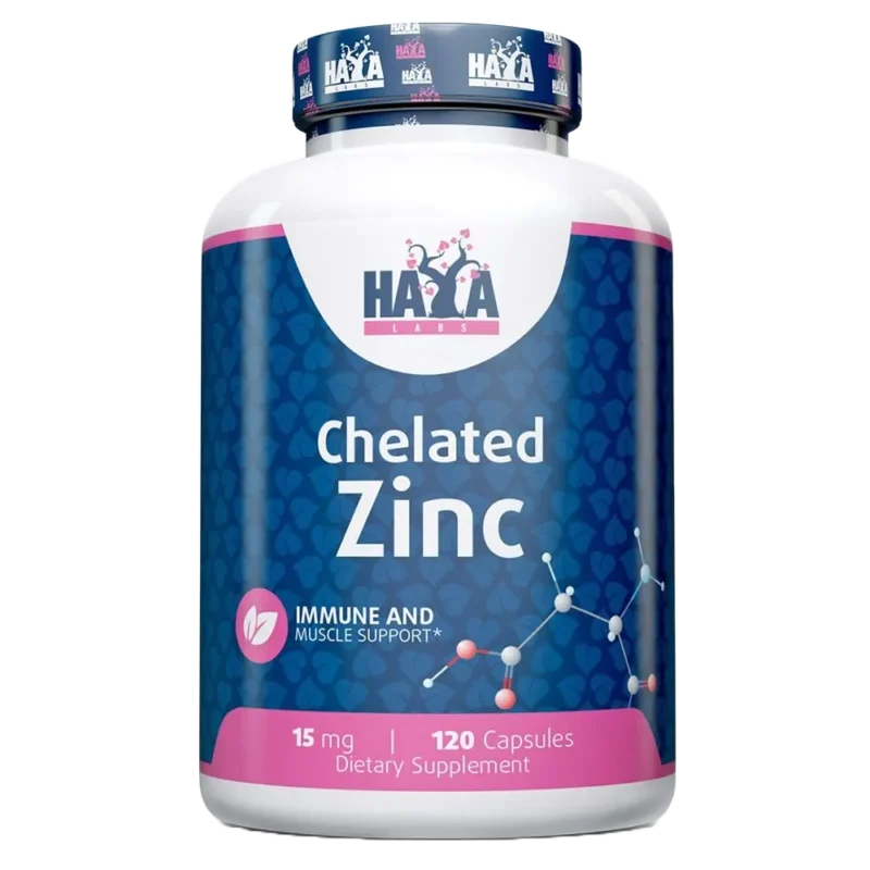 Haya Labs - Chelated Zinc | 15 мг - 120 капсули