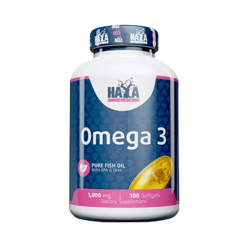 Haya Labs - Omega 3 Fish Oil | 1000 мг - 100 меки капсули